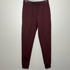 Jil Sander x Uniqlo Women Track Suit Pants Small Burgundy Brown‎ Joggers Lounge